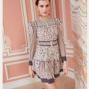 Ulla Johnson Louise patchwork mini dress cream 4